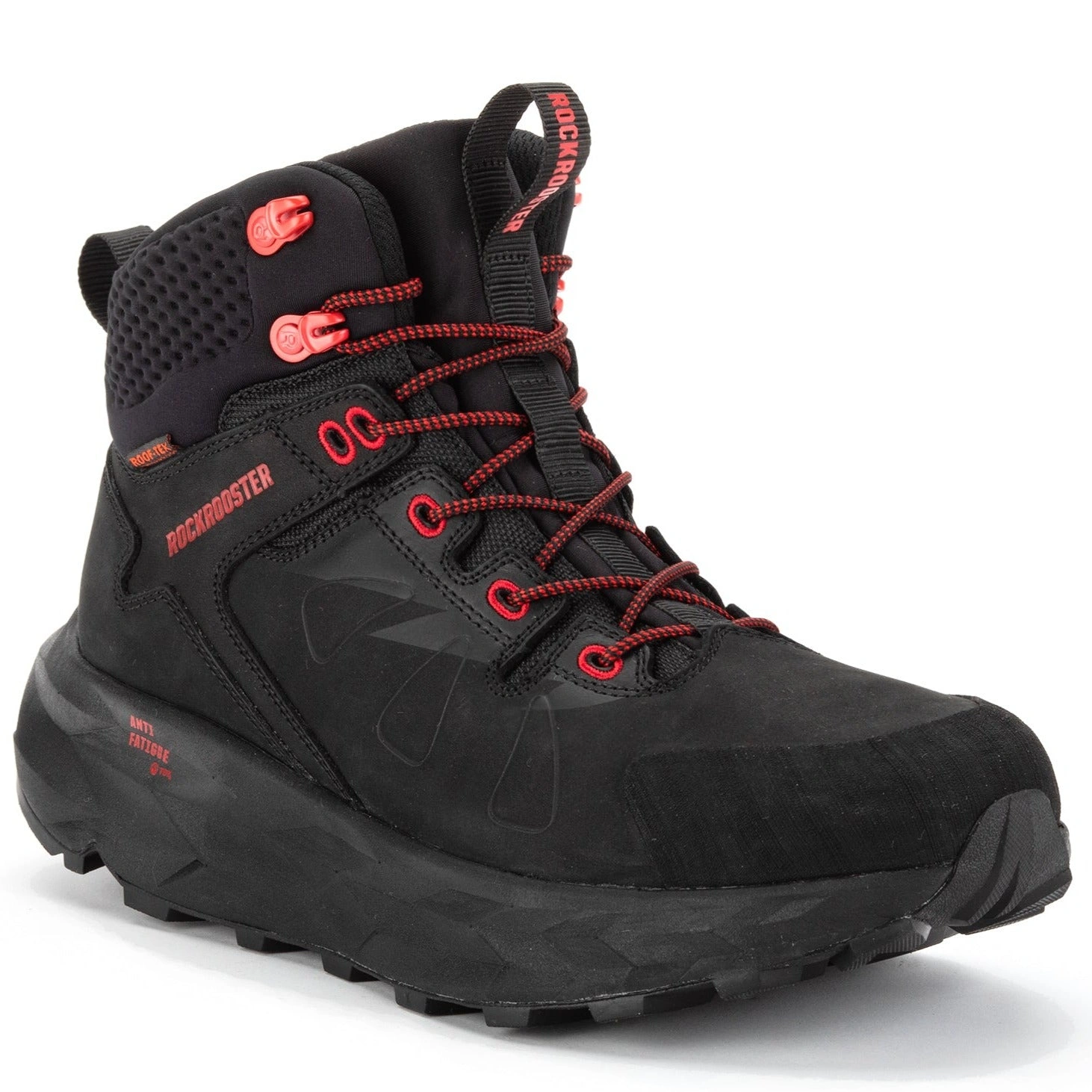 ROCKROOSTER Farmington: Schwarze, wasserdichte Wanderstiefel mit VIBRAM Sohle – Dein Abenteuer beginnt!